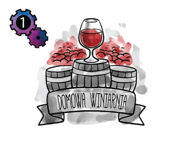 etykiety na wino - rysowane