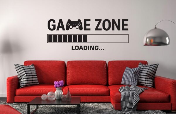 naklejka na ścianę game zone
