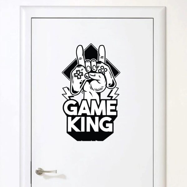 pokój gracza naklejka game king