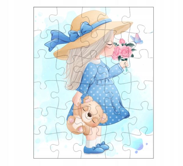 puzzle dla dziewczynki kolorowe