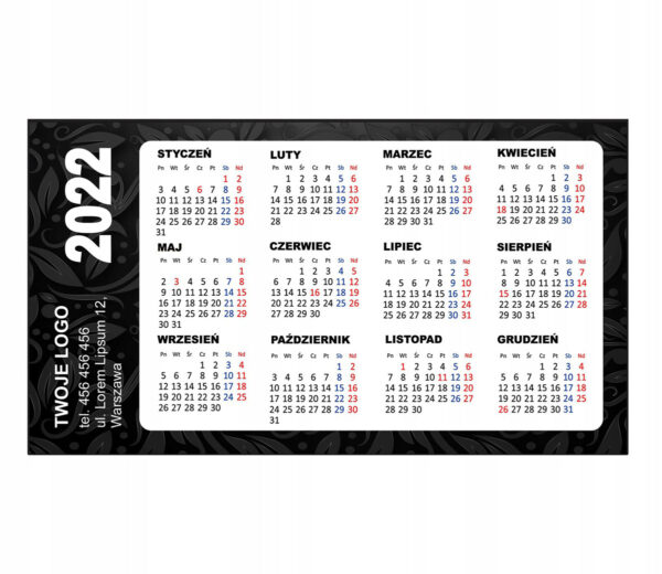 logo wizytówka kalendarz