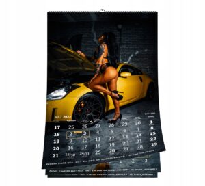 kalendarz na spirali auta garaż
